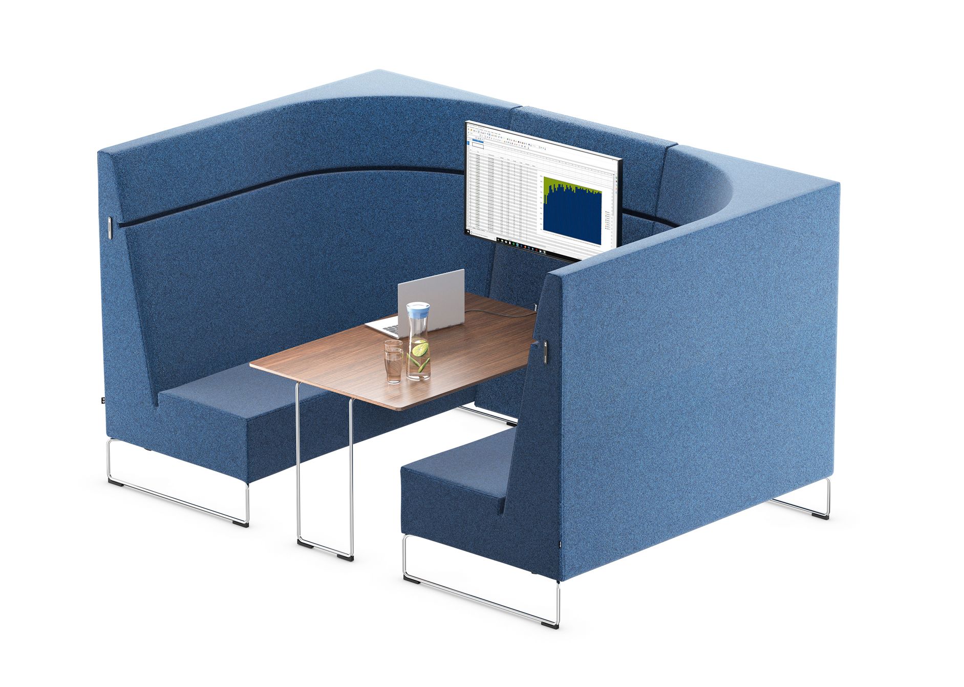 Serie Lounge in blau von VS