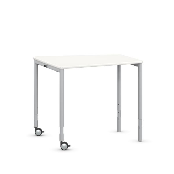 Tano - Table asymétrique une place en tubes ronds