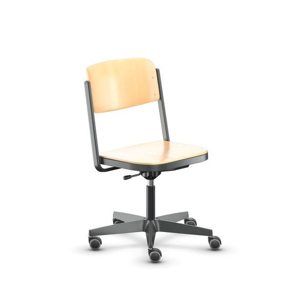 BasicTurn - Höhenverstellbarer Drehstuhl (Comfort-Schale)