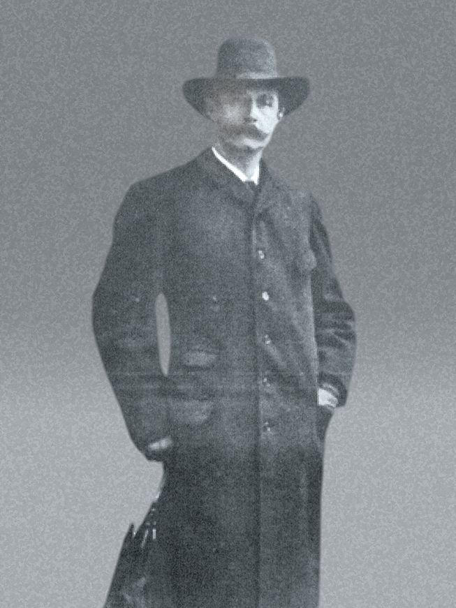 Schwarz-Weiss-Aufnahme von Wilhelm Rettig, dem Erfinder der bekannten Rettig-Schulbank.