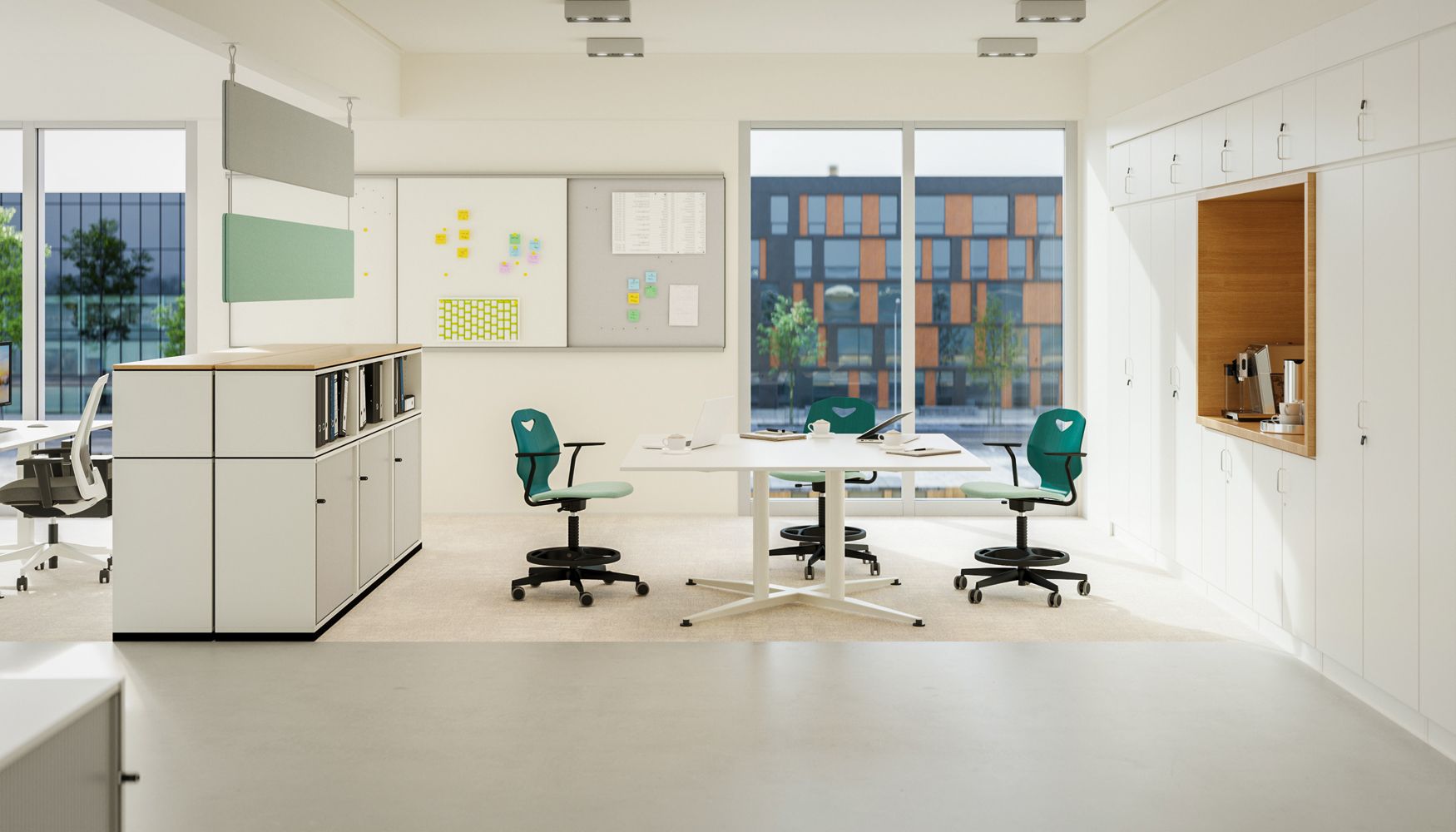 Modern office with the JUMPER and other furniture from VS.