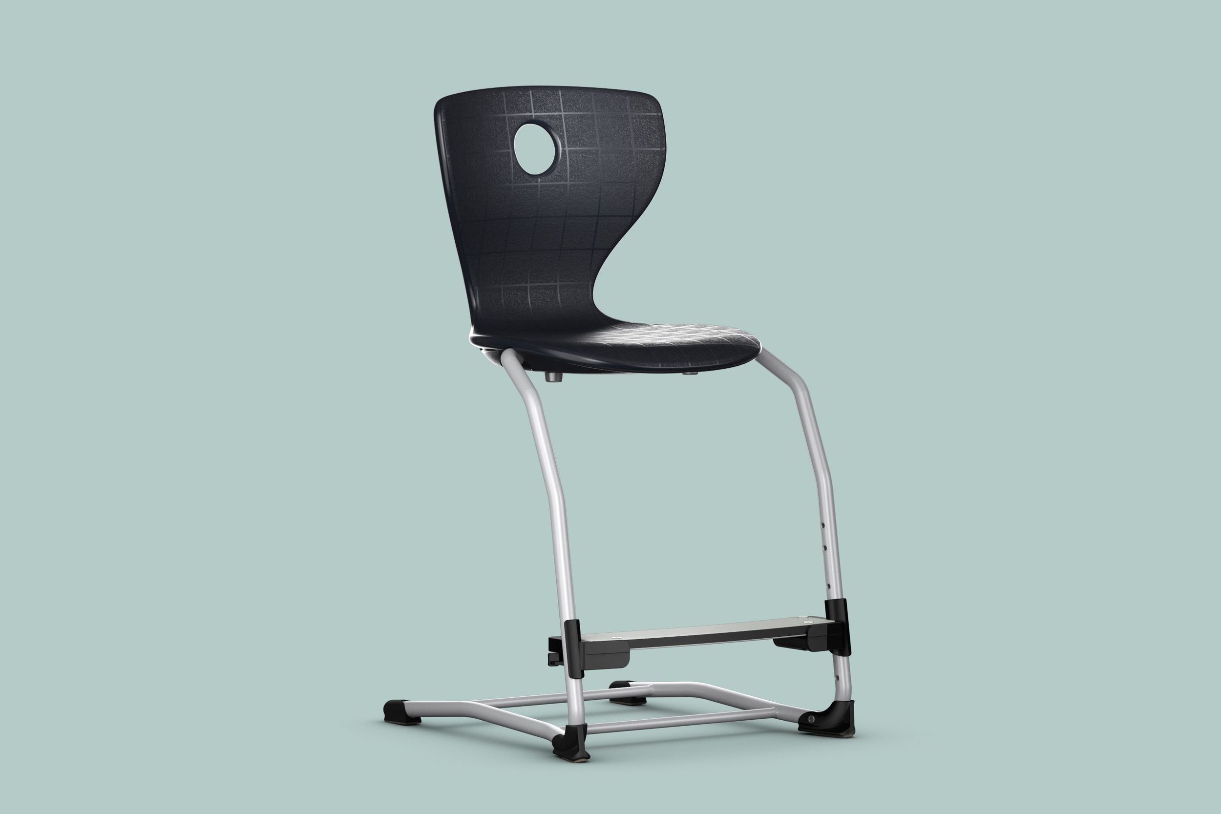 The Level-LuPo cross-grade students' chair by VS with adjustable footrest