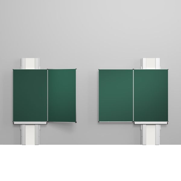TopPilon-VI - Tableau coulissant rabattable double avec 6 surfaces