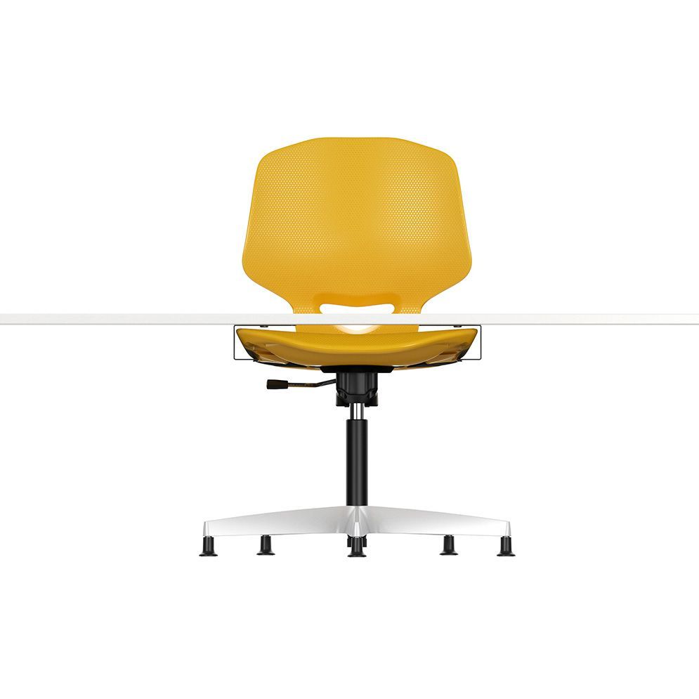 A JUMPER Air Active chair by VS was hung in a chair suspension rail under the table top