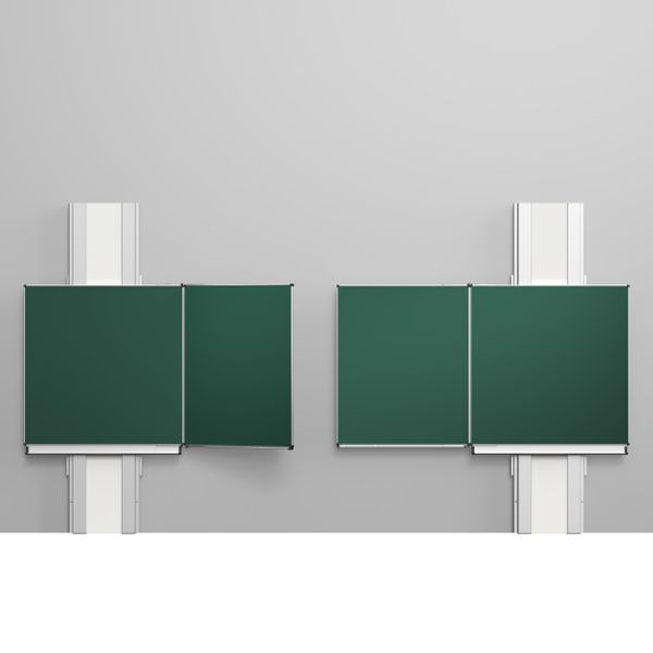 TopPilon-VI - Tableau coulissant rabattable double avec 6 surfaces