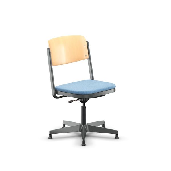 BasicTurn - Höhenverstellbarer Drehstuhl (Comfort-Schale), Polster