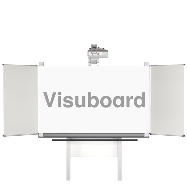 VisuBoard - Tableau interactif, syst. verin à gaz et 4 surf. de tableau
