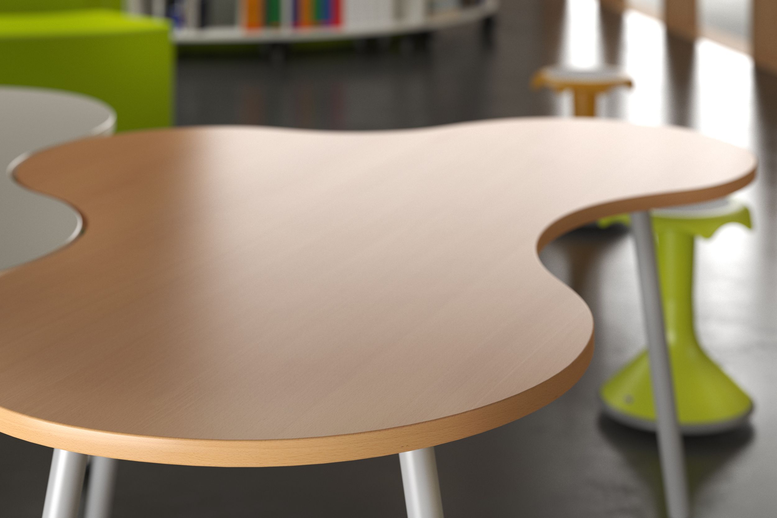 The VS puzzle table in a classroom environment