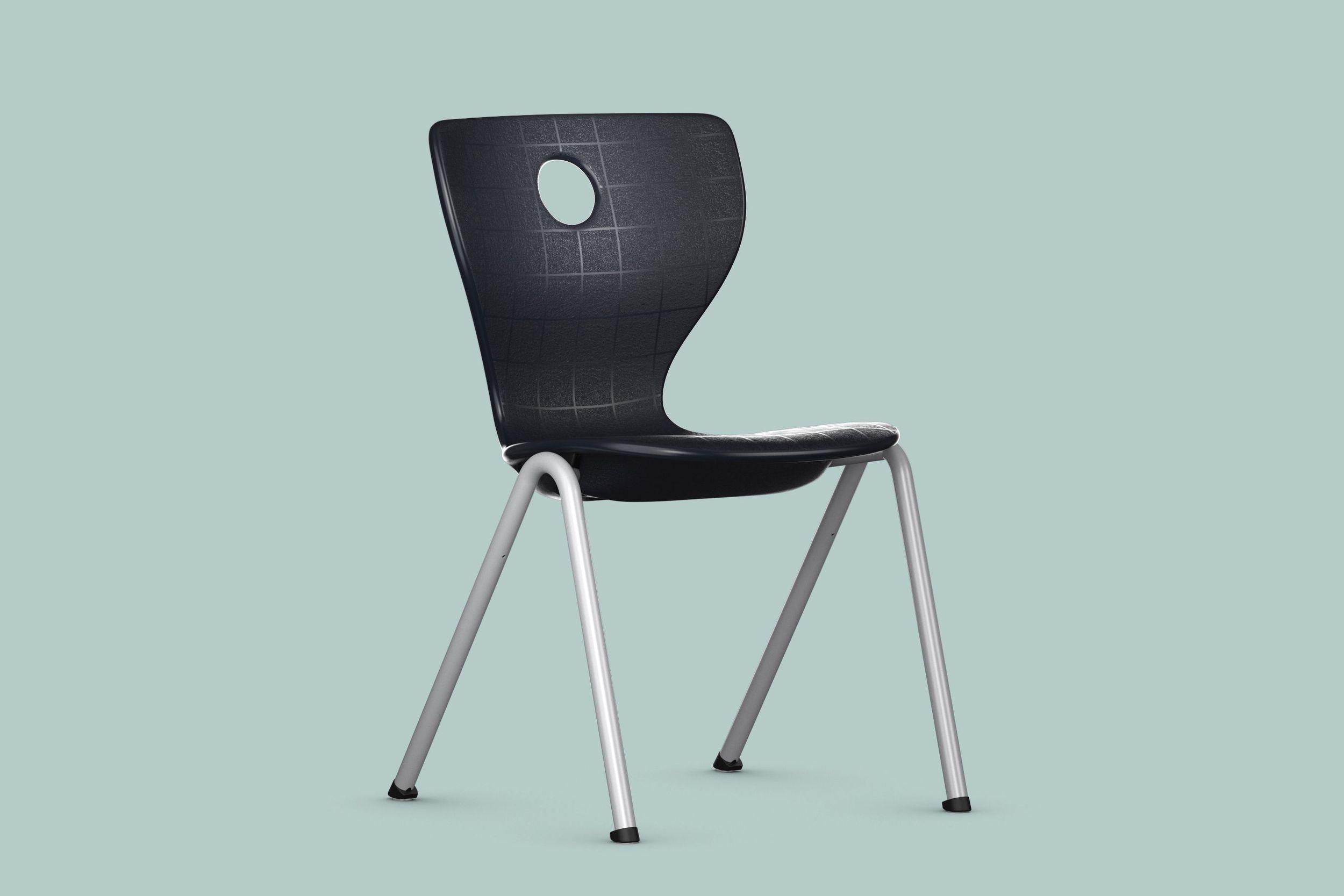 The students' chair Compass-LuPo in black.