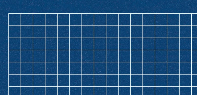 E105 blue squares 5cm.