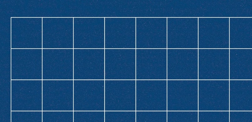 E106 blue squares 10cm.