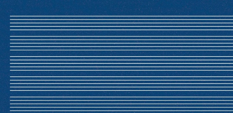 E107 blue music lines.