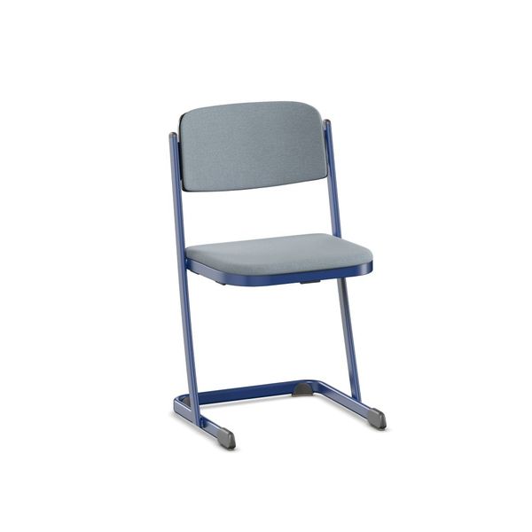 BasicGlide - Stapelbarer Kufenstuhl mit Comfort-Schale und Polster