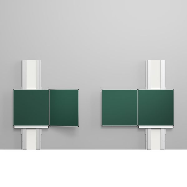 TopPilon-VI - Tableau coulissant rabattable double avec 6 surfaces