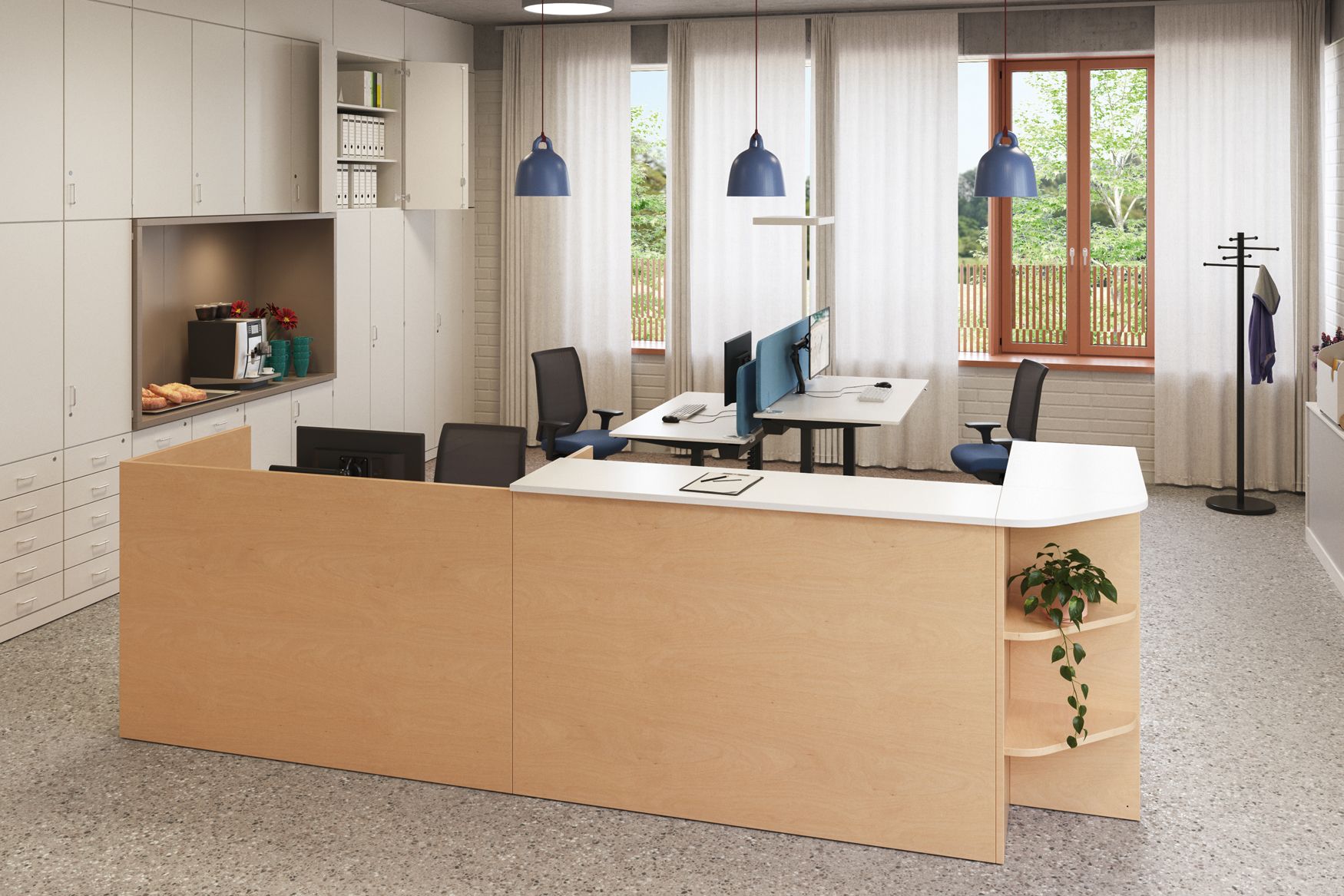 Empfangstheke in Schule