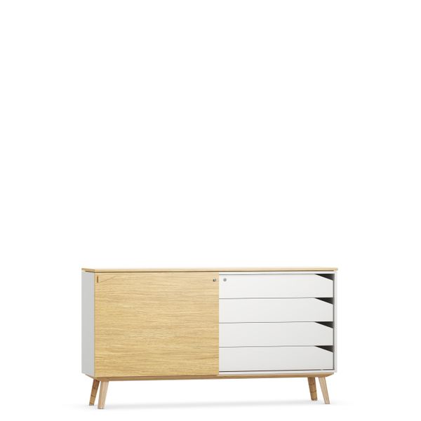 JustBe Schrank 2OH, li Schiebe, re Schub JustBe Schrank 2OH, li Schiebe, re Schub